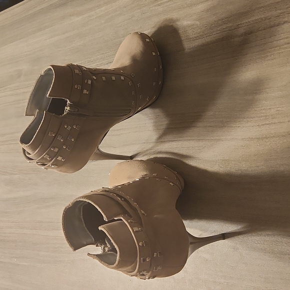 Michael Antonio Shoes - Michael Antonio Studded High Heel Ankle Booties Boots